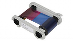 Полноцветная лента (YMCKOK) для двусторонней печати на 500 оттисков с чистящим роликом в Омске